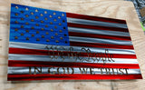 Standard American WTP / In God we Trust steel flag