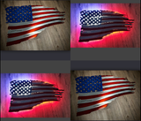 American Battleworn with LED